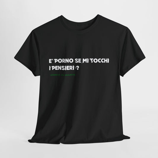 T-shirt unisex black - Se mi tocchi i pensieri